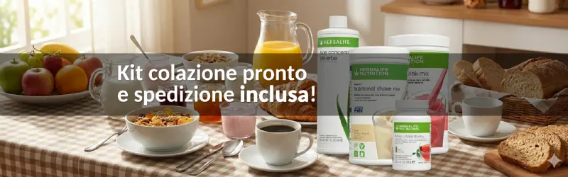 Kit colazione nutriente già pronto e con spedizione inclusa!
